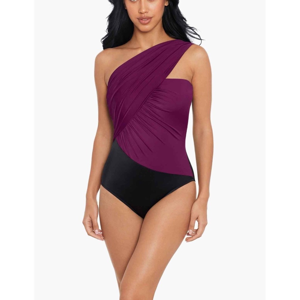 NEW $170 Magicsuit‎ [ 14 US ] Goddess One Piece Swimsuit in Jam Colorblock U1878